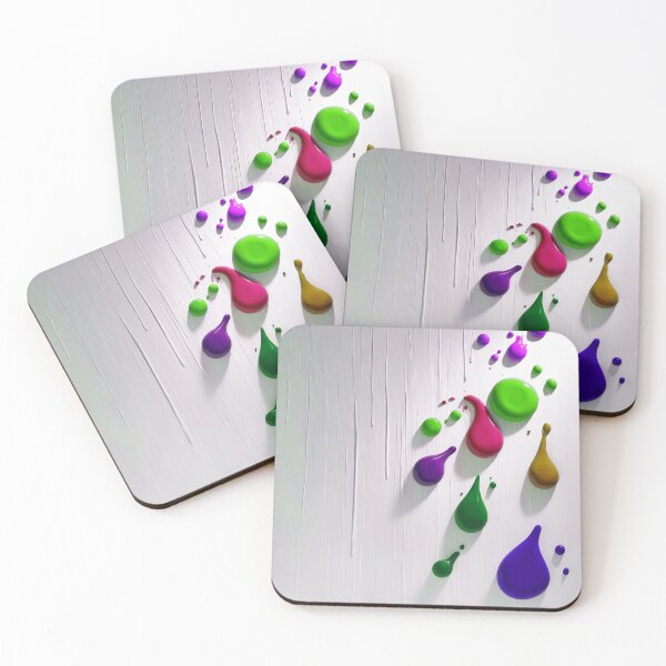 Item preview, 3D Glossy Paint Drips - Emerald Green and Deep Purple designed and sold by Ingorgia Studio.