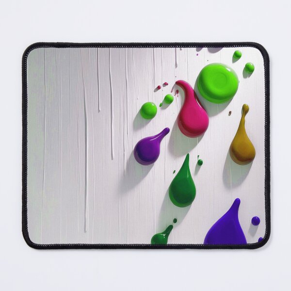 Item preview, 3D Glossy Paint Drips - Emerald Green and Deep Purple designed and sold by Ingorgia Studio.