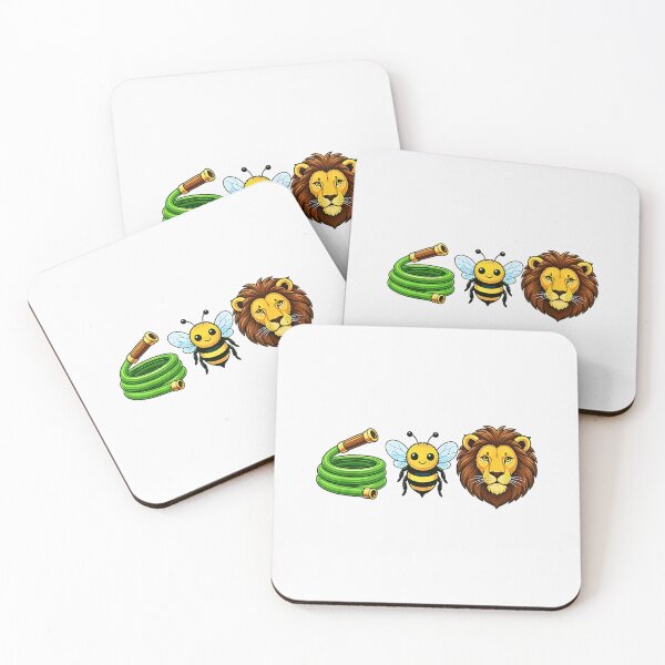 Item preview, Hose Bee Lion Icons Retro Funny Hoes Be Lying Pun Intended  designed and sold by NinigFox.