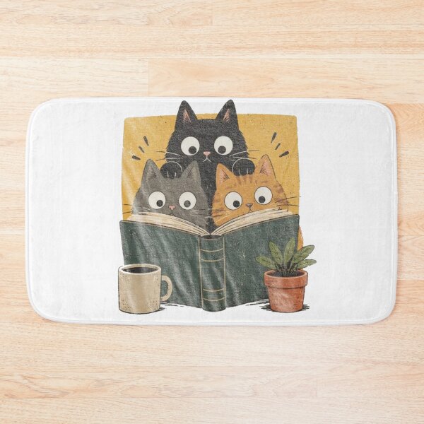 Item preview, Cozy Book Club Cats Reading Books – Cute Book Lover Cat designed and sold by YNWA14.