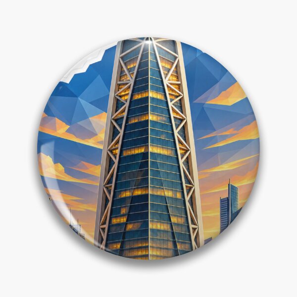 Item preview, Al Faisaliah Tower Riyadh Saudi Arabia | Iconic Golden Globe Landmark designed and sold by DesertInkArt.