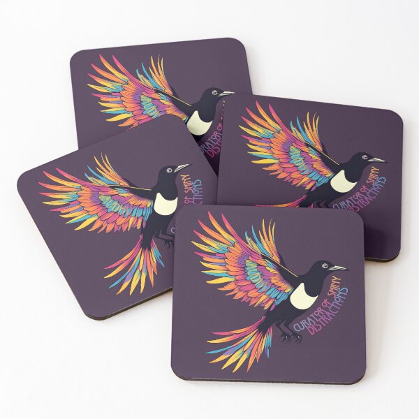 Item preview, Curator Of Shiny Distractions – AuDHD Magpie Art designed and sold by Feinsicht.