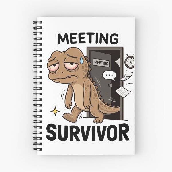 Item preview, Meeting Survivor Funny Office Work Humor designed and sold by CreativeArtisanPrints Shop.