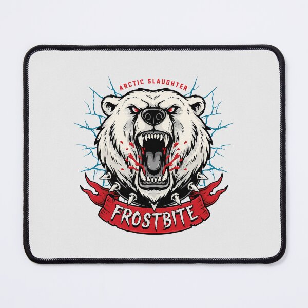 Item preview, Frostbite Polar Bear Ice Cracks Spiked Collar Graphic designed and sold by Enea Kelo.
