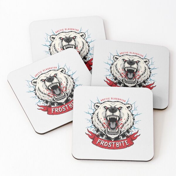 Item preview, Frostbite Polar Bear Ice Cracks Spiked Collar Graphic designed and sold by Enea Kelo.