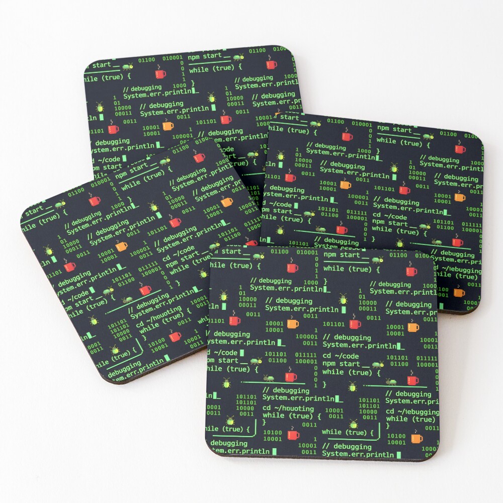 Item preview, Coasters (Set of 4) designed and sold by thirdshiftlab.