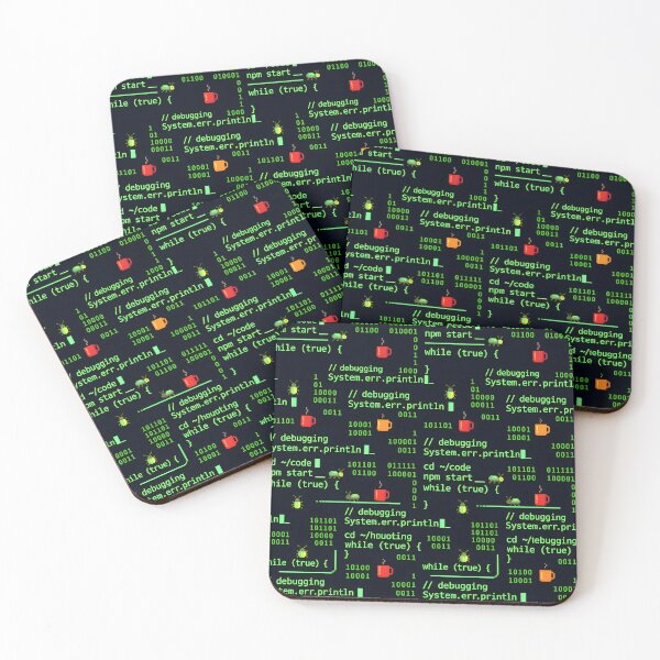 Item preview, Cyberpunk Binary Terminal Code Seamless Pattern designed and sold by ThirdShiftLab.