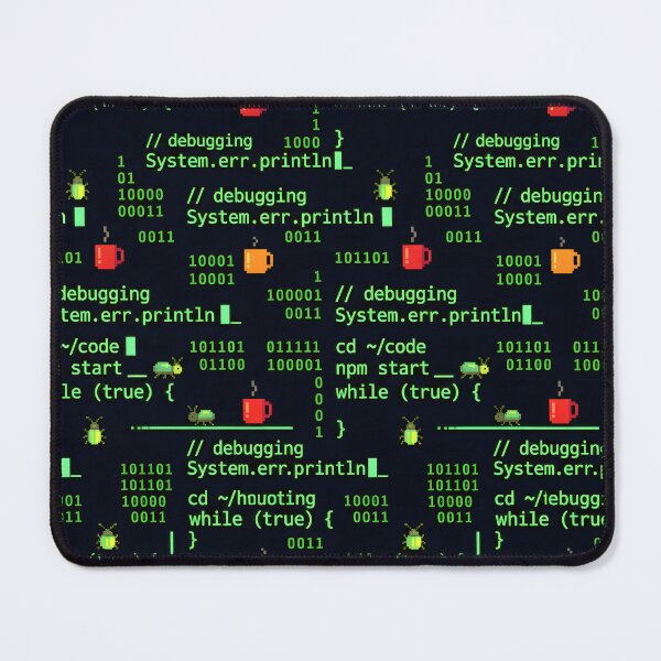 Item preview, Cyberpunk Binary Terminal Code Seamless Pattern designed and sold by ThirdShiftLab.