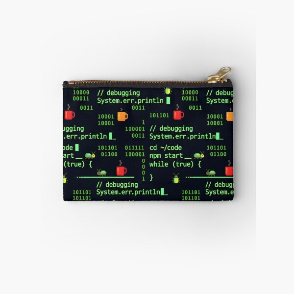 Item preview, Cyberpunk Binary Terminal Code Seamless Pattern designed and sold by ThirdShiftLab.