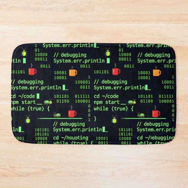 Item preview, Cyberpunk Binary Terminal Code Seamless Pattern designed and sold by ThirdShiftLab.