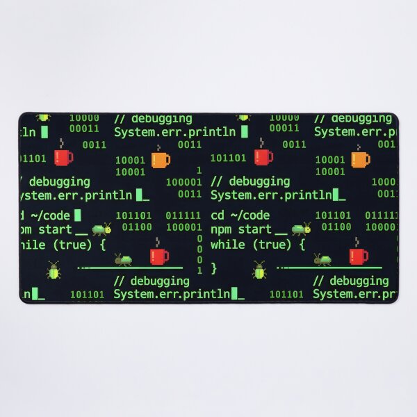 Item preview, Cyberpunk Binary Terminal Code Seamless Pattern designed and sold by ThirdShiftLab.