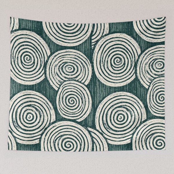 Item preview, Minimalist Cream Spiral Ripple Design designed and sold by Piotrek0001.
