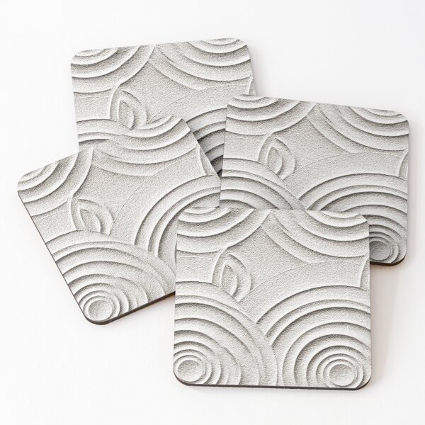 Item preview, Textured White Plaster Wave Relief Art designed and sold by Piotrek0001.