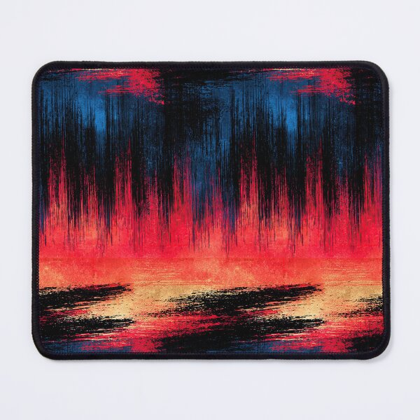 Item preview, Red and Black Glitch Horizon Abstract designed and sold by Piotrek0001.