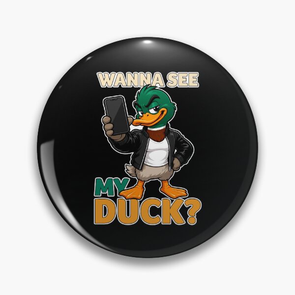 Item preview, Wanna See My Duck? Funny Mallard Pun designed and sold by Karma Design.