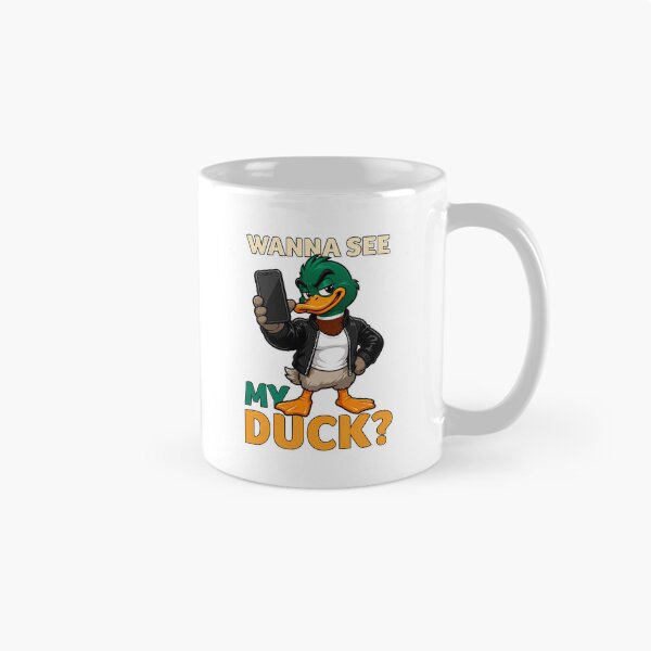 Item preview, Wanna See My Duck? Funny Mallard Pun designed and sold by Karma Design.