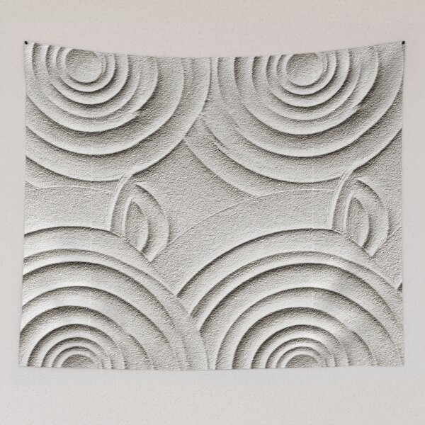 Item preview, Textured White Plaster Wave Relief Art designed and sold by Piotrek0001.
