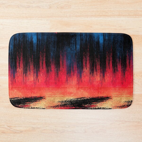 Item preview, Red and Black Glitch Horizon Abstract designed and sold by Piotrek0001.