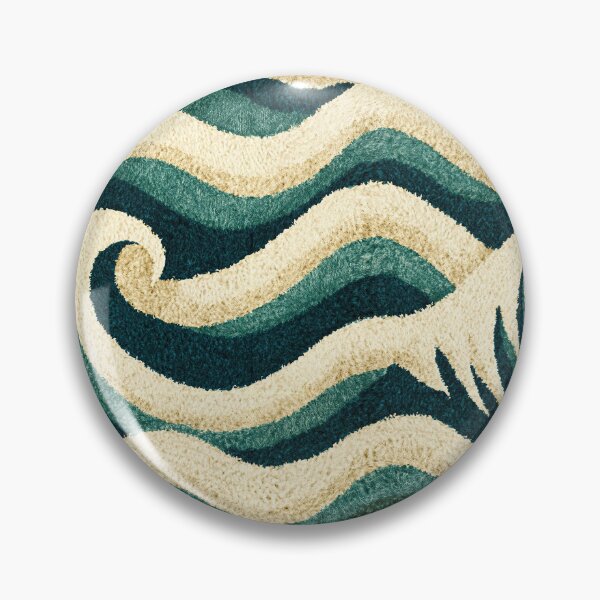 Item preview, Nautical Blue and Cream Scallop Waves designed and sold by Piotrek0001.