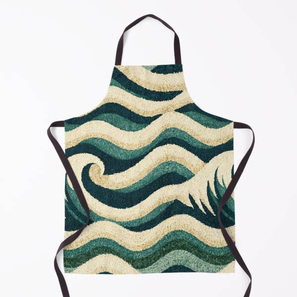 Item preview, Nautical Blue and Cream Scallop Waves designed and sold by Piotrek0001.