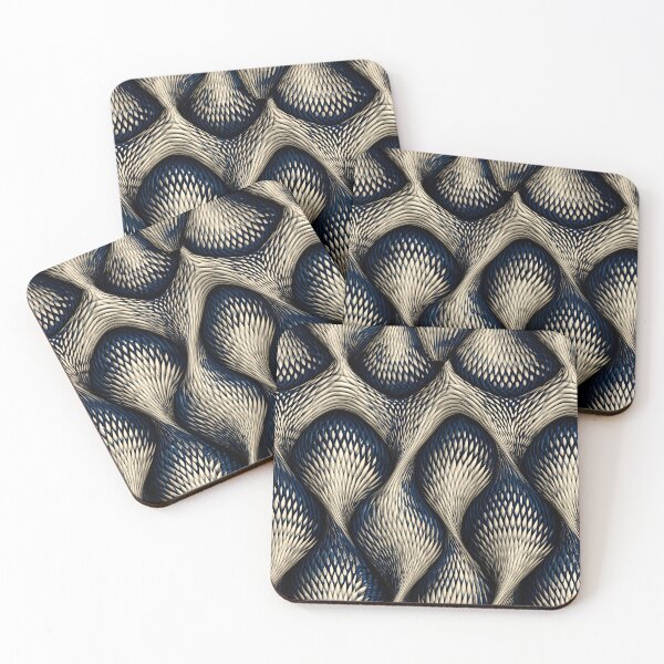 Item preview, Intricate Feathered Silver Scale Pattern designed and sold by Piotrek0001.