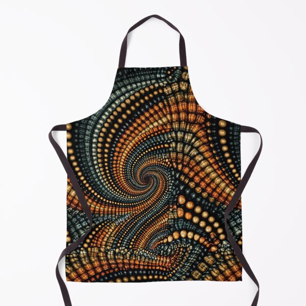 Item preview, Gilded Golden Dot Spiral Abstract Art designed and sold by Piotrek0001.