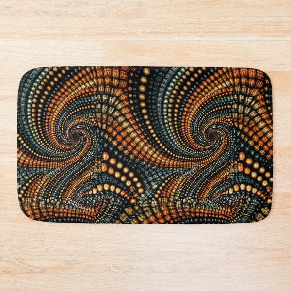Item preview, Gilded Golden Dot Spiral Abstract Art designed and sold by Piotrek0001.
