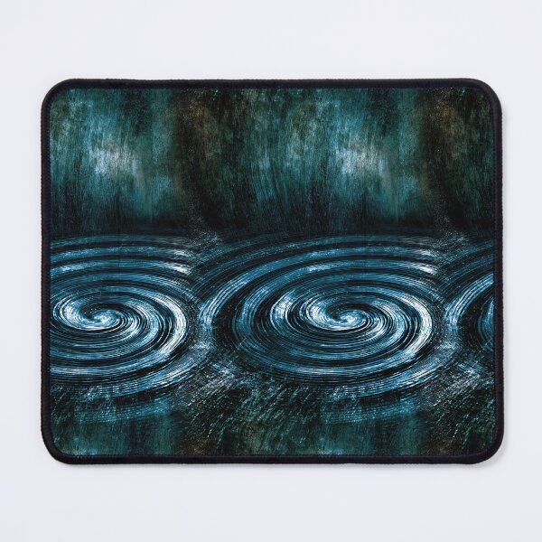 Item preview, Deep Sea Blue Radiant Glow Abstract designed and sold by Piotrek0001.