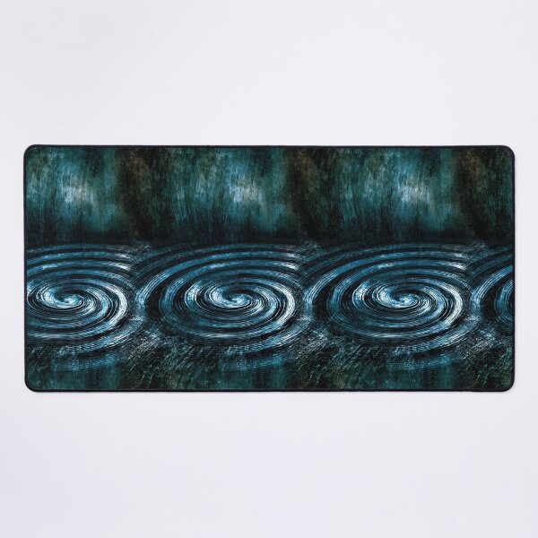 Item preview, Deep Sea Blue Radiant Glow Abstract designed and sold by Piotrek0001.