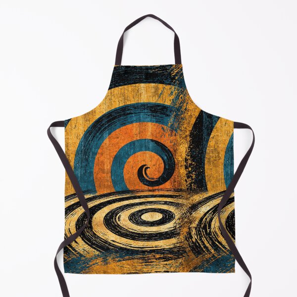 Item preview, Burnt Orange and Blue Distressed Swirl designed and sold by Piotrek0001.