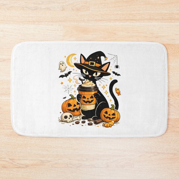 Item preview, Witch Cat Pumpkin Spice Latte – Spooky Halloween Black Cat Coffee Lover Gift designed and sold by Artycom.