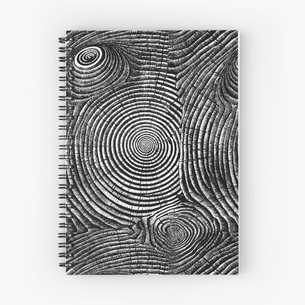 Item preview, Detailed Charcoal Wood Grain Circles designed and sold by Piotrek0001.