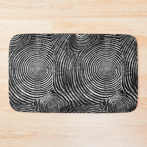 Item preview, Detailed Charcoal Wood Grain Circles designed and sold by Piotrek0001.