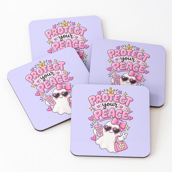 Item preview, Protect Your Peace – Cute Kawaii Good Vibes Stickerv designed and sold by StickyDelights.