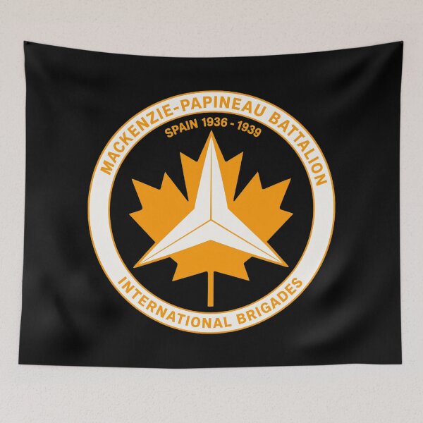 Item preview, Mackenzie Papineau Battalion International Brigades Antifascist Emblem Print designed and sold by PinUpPizzazz.