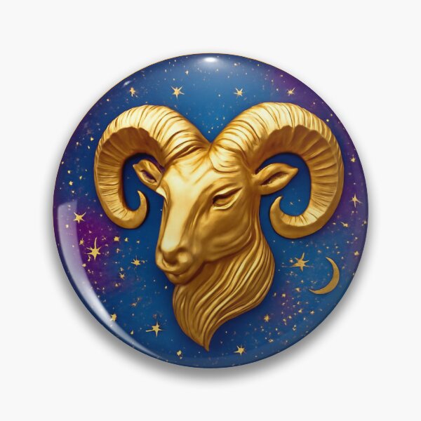 Item preview, Aries Zodiac Sign Sticker - Cosmic Aura Aries Zodiac Art designed and sold by Dany-et-Dom.
