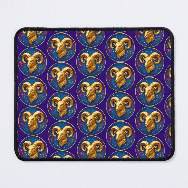 Item preview, Aries Zodiac Sign Sticker - Cosmic Aura Aries Zodiac Art designed and sold by Dany-et-Dom.