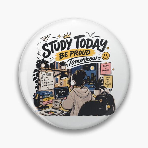 Item preview, Study Today Be Proud Tomorrow | Study Motivation Student Shirt designed and sold by Sunday.Supply.