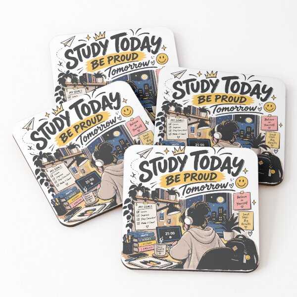 Item preview, Study Today Be Proud Tomorrow | Study Motivation Student Shirt designed and sold by Sunday.Supply.