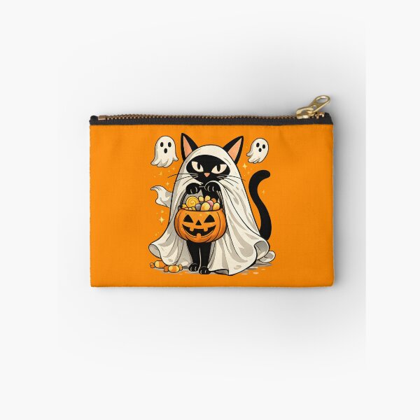 Item preview, Ghost Cat Trick or Treat – Spooky Black Cat Halloween Costume Candy Pumpkin Gift designed and sold by Artycom.