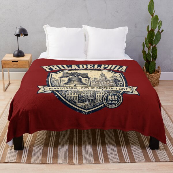 Item preview, Retro plaque Philadelphia Pennsylvania City of Brotherly Love designed and sold by Normandy Road Heritage.