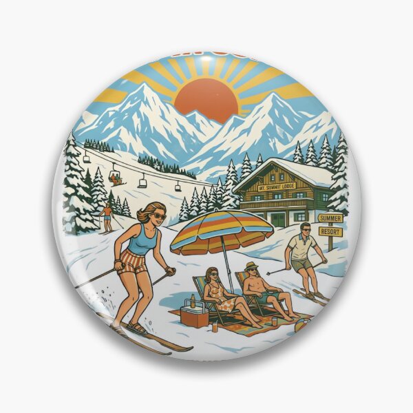 Item preview, Snow in Summer Vintage Surreal Mountain Vacation designed and sold by urbinet.