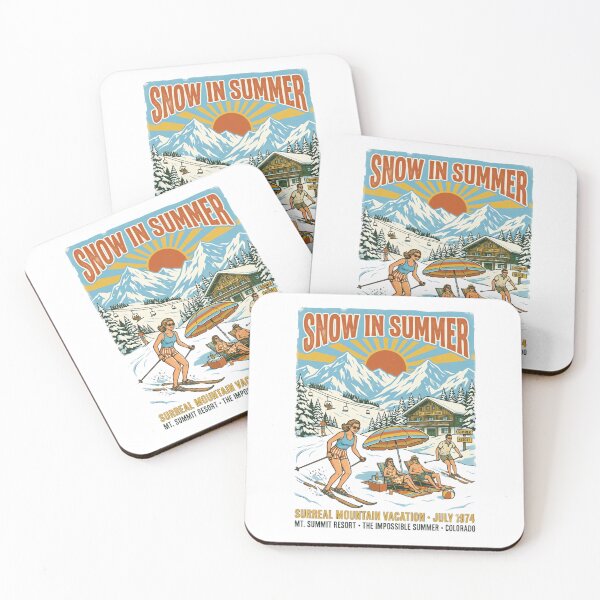 Item preview, Snow in Summer Vintage Surreal Mountain Vacation designed and sold by urbinet.