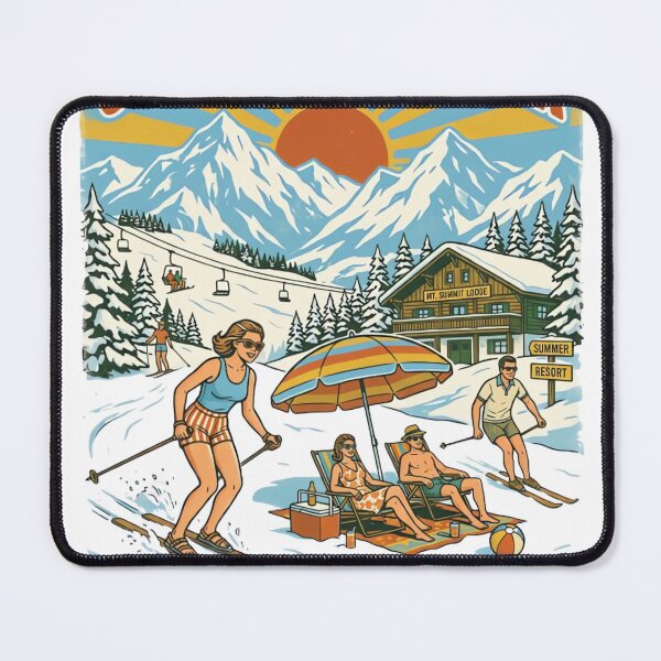 Item preview, Snow in Summer Vintage Surreal Mountain Vacation designed and sold by urbinet.