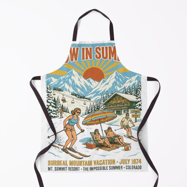Item preview, Snow in Summer Vintage Surreal Mountain Vacation designed and sold by urbinet.