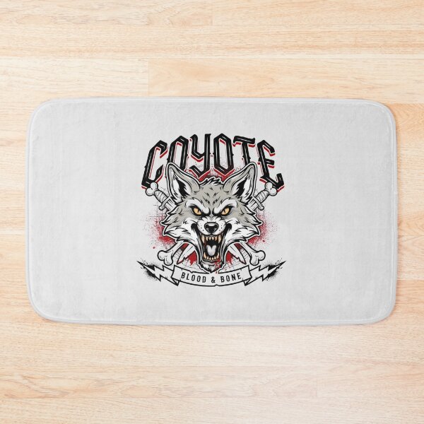 Item preview, Coyote Snarling Skull Daggers Blood And Bone Deathcore Graphic designed and sold by Enea Kelo.