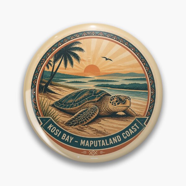 Item preview, Kosi Bay – Maputaland Coast Travel Sticker designed and sold by The Digital Compass.
