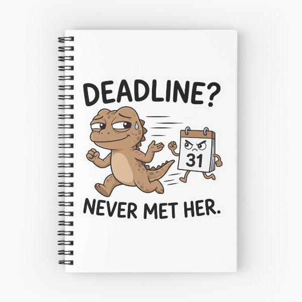Item preview, Deadline Never Met Her Funny Work Humor designed and sold by CreativeArtisanPrints Shop.