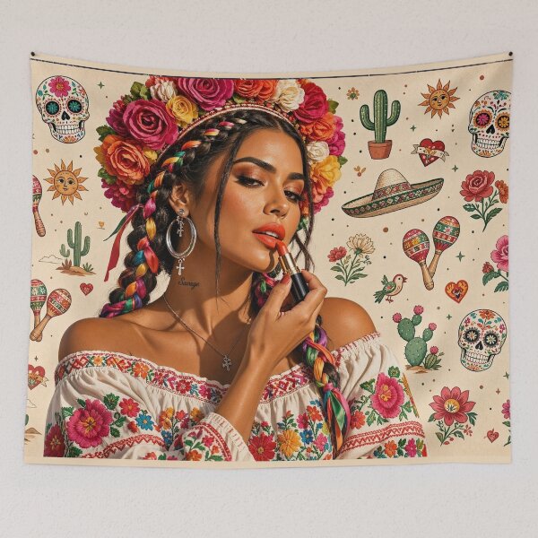 Item preview, Modern Mexican Frida Style designed and sold by LenNo9881.