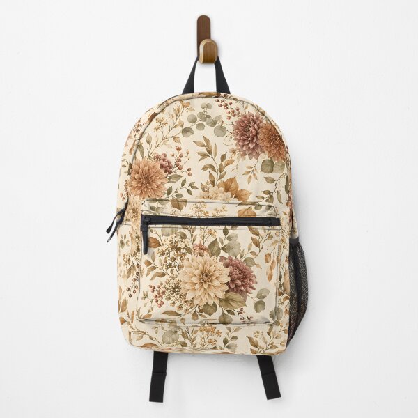 Item preview, Neutral Autumn Floral Pattern – Vintage Fall Flowers, Pumpkins & Botanical Leaves designed and sold by ArtDesignRemix.